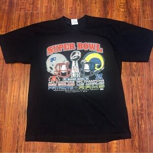 Super Bowl 53 Patriots vs Rams 2019 T-Shirt Mens Sz XL  Use Condition Read!!